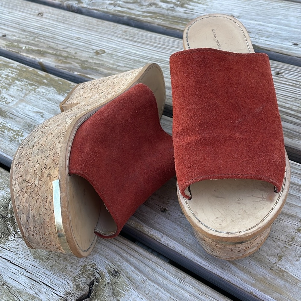 Zara woman wedges platfors size 37 - Picture 8 of 8
